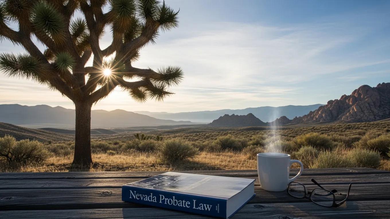 Peaceful Nevada landscape emphasizing clarity in understanding probate