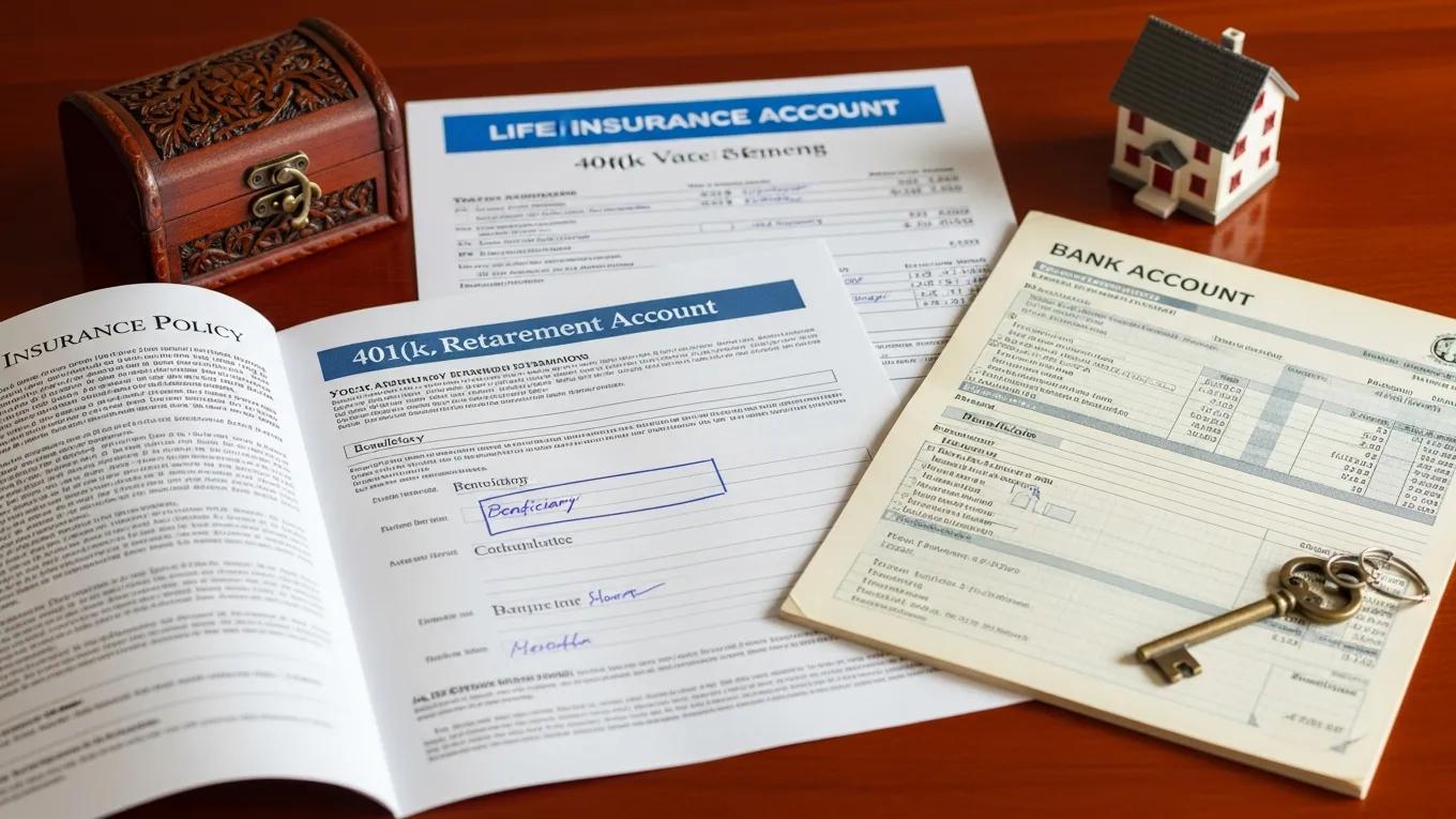 Visual representation of assets eligible for beneficiary designations
